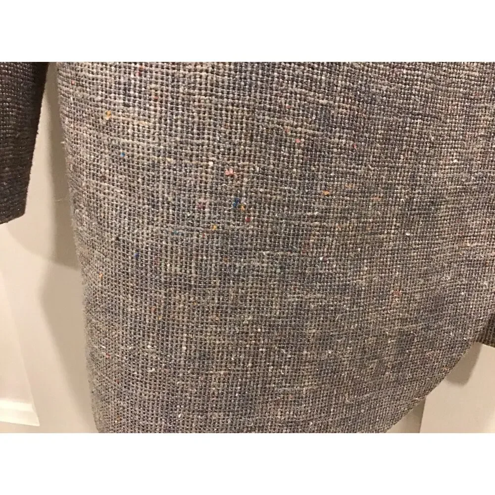 Kuppenheimer Men’s Blazer Sport Coat Summer Linen Bl. Pastel Tweed Superb 44L
